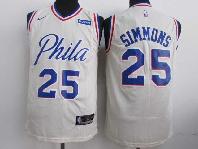 76ers 25 Ben Simmons White Nike Swingman Stitched NBA Jersey,We sell and wholesale 76ers 25 Ben Simmons White Nike Swingman Stitched NBA Jersey on line form chian!
